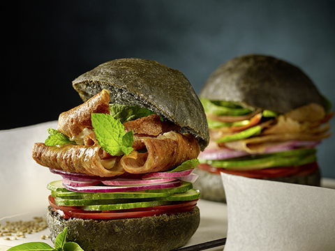 Mondial Kebab - Le burger Kebab Pain noir